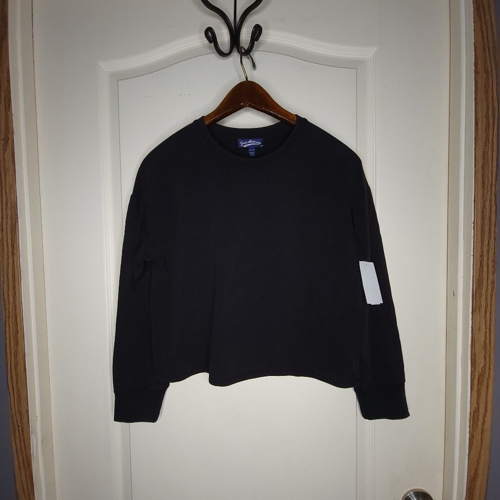 Freshman 1996 Sweatshirt Girl's Size L 12/14 Long Sleeve Solid Black